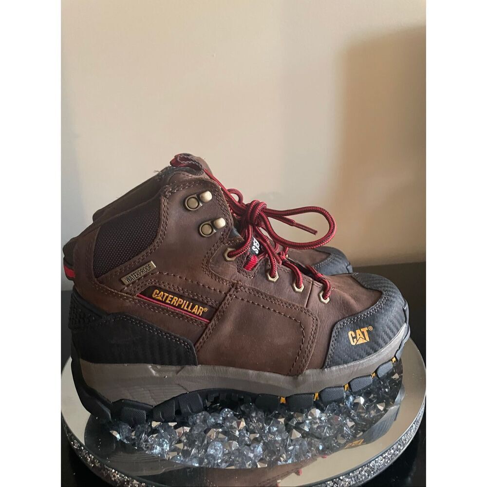 CAT caterpillar Navigator Mid Waterproof Boot Men's steel toe work boots size 9 - Picture 1 of 11